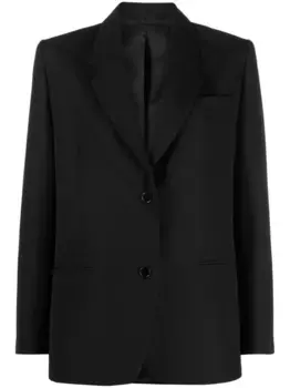 Однобортный блейзер TOTEME, черный