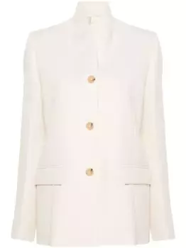 Однобортный блейзер TOTEME, нейтральный