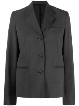 Однобортный блейзер TOTEME, серый