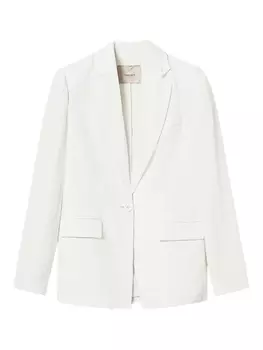 Однобортный блейзер TWINSET, белый