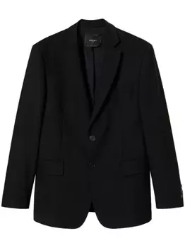 Однобортный блейзер TWINSET, черный