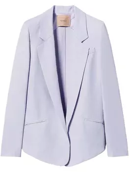 Однобортный блейзер TWINSET, фиолетовый