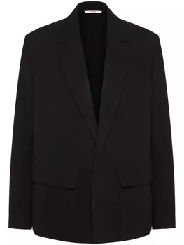 Однобортный блейзер Valentino Garavani, черный
