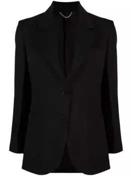 Однобортный блейзер VICTORIA BECKHAM, черный