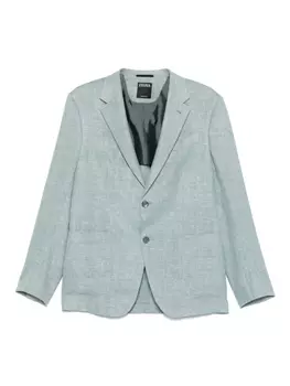 Однобортный блейзер Zegna, синий