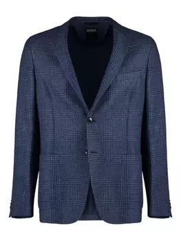 Однобортный блейзер Zegna, синий
