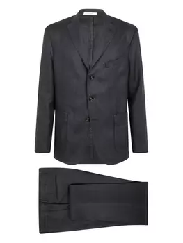 Однобортный костюм Boglioli, синий