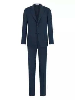 Однобортный костюм Boglioli, синий