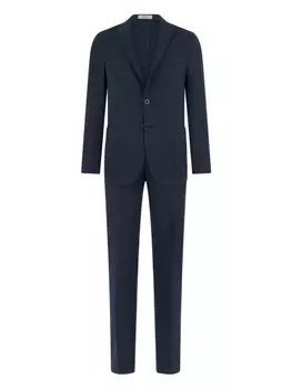 Однобортный костюм Boglioli, синий