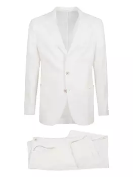 Однобортный костюм Eleventy, белый