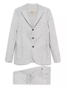 Однобортный костюм Eleventy, серый