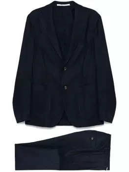 Однобортный костюм Eleventy, синий
