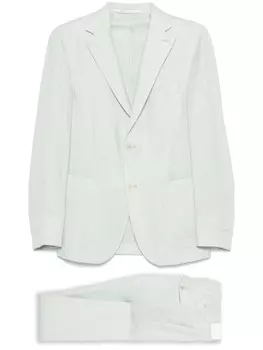 Однобортный костюм Eleventy, зеленый