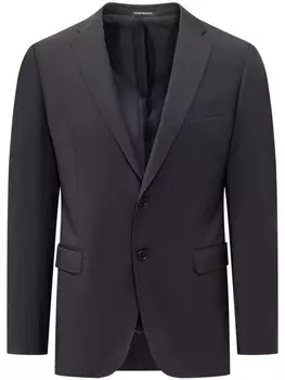 Однобортный костюм Emporio Armani, серый