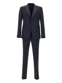 Однобортный костюм Emporio Armani, синий