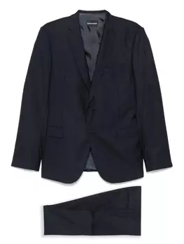 Однобортный костюм Emporio Armani, синий