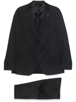 Однобортный костюм Lardini, синий