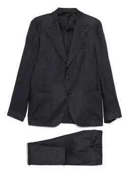 Однобортный костюм Lardini, синий