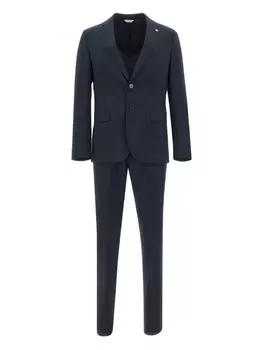 Однобортный костюм Manuel Ritz, синий