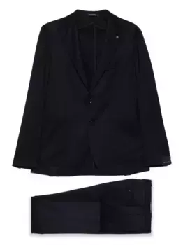 Однобортный костюм с лацканами TAGLIATORE, синий