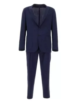 Однобортный костюм Santaniello, синий