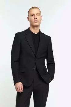 Однобортный костюм сшитого на заказ: пиджак River Island, черный