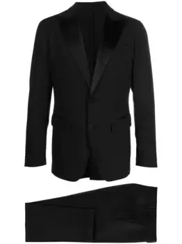 Однобортный костюм, сшитый на заказ DSQUARED2, черный