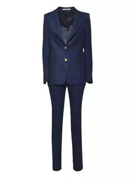 Однобортный костюм Tagliatore, синий