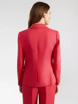 Однобортный льняной блейзер mirabel Hobbs, цвет Raspberry Pink