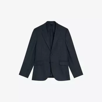 Однобортный однобортный пиджак Arthurj стандартного кроя из шерсти и кашемира Ted Baker, темно-синий