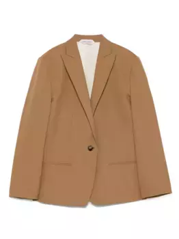 Однобортный пиджак Alberta Ferretti, нейтральный