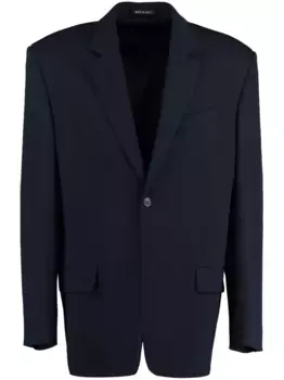 Однобортный пиджак BALENCIAGA, синий