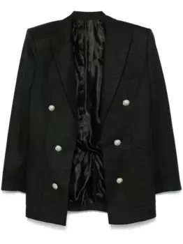 Однобортный пиджак BALMAIN, черный