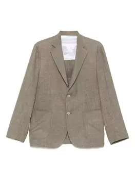 Однобортный пиджак Barba, коричневый