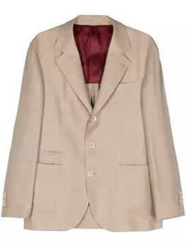 Однобортный пиджак Brunello Cucinelli, бежевый