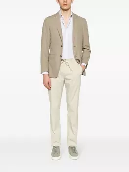 Однобортный пиджак Canali, бежевый