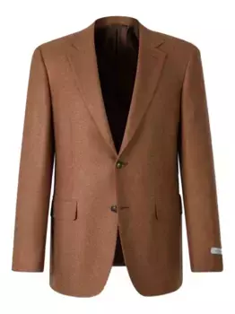 Однобортный пиджак Canali, коричневый
