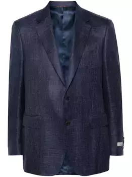 Однобортный пиджак Canali, синий
