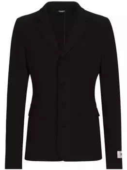 Однобортный пиджак DOLCE & GABBANA, черный
