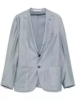 Однобортный пиджак Eleventy, синий