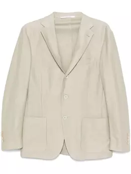 Однобортный пиджак Eleventy, зеленый