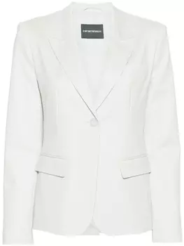 Однобортный пиджак Emporio Armani, серый