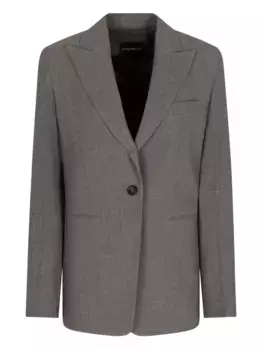 Однобортный пиджак EMPORIO ARMANI, серый