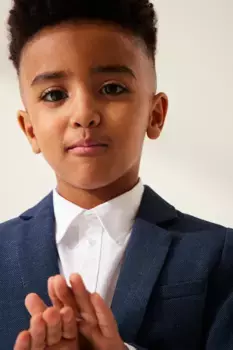 Однобортный пиджак H&M, синий