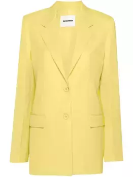 Однобортный пиджак JIL SANDER, зеленый