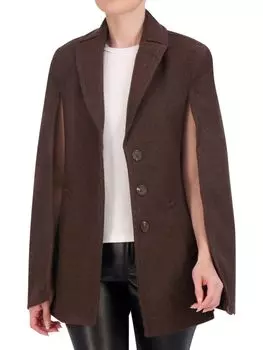 Однобортный пиджак-кейп Ookie & Lala, цвет Dark Brown