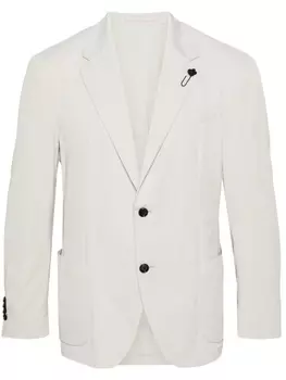 Однобортный пиджак Lardini, бежевый