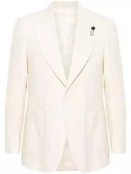 Однобортный пиджак Lardini, бежевый