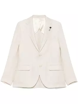 Однобортный пиджак Lardini, нейтральный