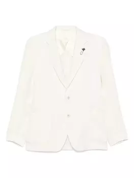 Однобортный пиджак Lardini, нейтральный